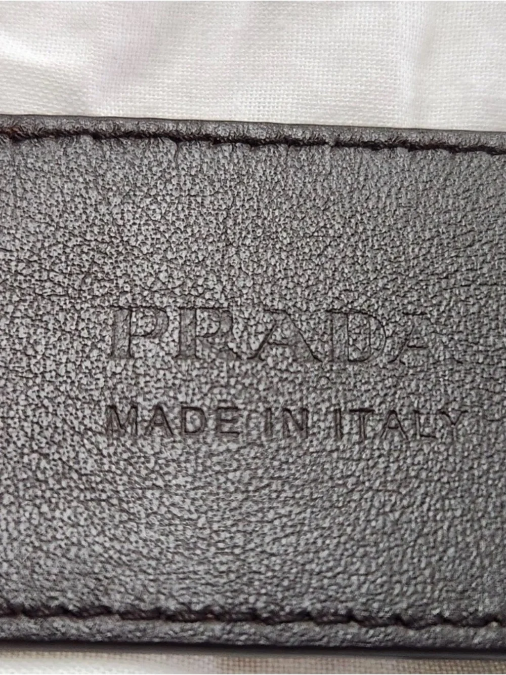 Prada Burgundy Leather Belt with Gold Buckle - Picture 5 of 12